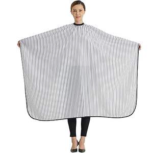 ผ้าคลุมตัดผมสำหรับร้านเสริมสวยและร้านตัดผม Tactus Industries รุ่น Professional Eco-Friendly ผลิตจากโพลีเอสเตอร์ สีดำและสีขาว - Product Image 3