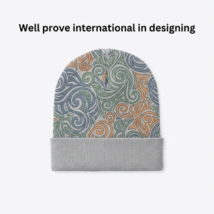 Casquette en tricot acrylique jaune moutarde avec logo personnalisé en strass, premium 110 GSM, hiver, manchette chaude, décontractée, quotidienne, unisexe, adultes - Product Image 2