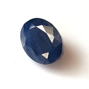 Saphir bleu naturel de Birmanie de 3,95 carats, taille ovale facettée, non chauffé, pierre précieuse en vrac pour la fabrication de bijoux, 7,4x9,8x5,5 mm, pierres de saphir - Product Image 2