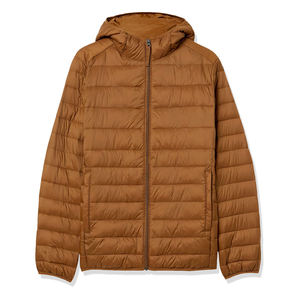 Hot Selling <b>Men's</b> Lightweight Puffer Jacket Comfortable Anti-Wrinkle 100% Cotton Fabric Long Sleeves Brown Color Jacket For <b>Men</b> - Product Image 1