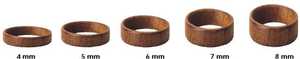 Anillo de Madera Pulida Hecho a Mano Estilo Rústico, Banda de Dedo de Madera Natural, Estilo Bohemio, Ligero, Unisex, Decoración de Pared para el Hogar, Boda - Product Image 2