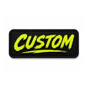 Wholesale Custom PVC <b>Name</b> Patch | Soft Rubber Patch | Personalized <b>Name</b> Badge for Caps, Bags, Jackets and Equipment - Product Image 2