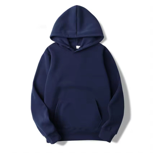 Sudadera con capucha personalizada con logo a color, sudadera con capucha extragrande, sudadera con capucha de punto de color sólido, sudaderas con capucha para hombre de Misha Sports - Product Image 3