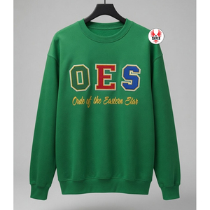 Sweat-shirt OES personnalisé en molleton de coton Eastern Star, col rond, brodé, hiver, femme, haute qualité, écologique - Product Image 5