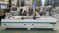 Machine à percer les charnières multifonction CNC, moteur servo, routeur haute vitesse, perçage de trous de serrures de portes en bois, longueur de travail 2500 mm, 6 kW