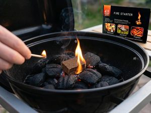 48 Unidades - Encendedores de Cera Vegetal y Polvo de Madera Natural <span class=keywords><strong>para</strong></span> Barbacoa, <span class=keywords><strong>Estufa</strong></span> y Chimenea, No Tóxicos, Inodoros, de Encendido Rápido - Product Image 3