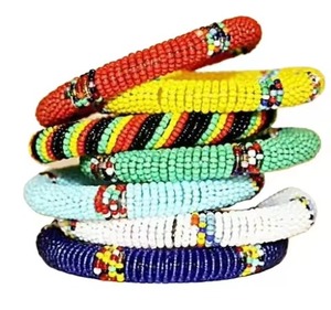 Premium Beaded Embroidery <b>Bracelet</b> With Seed <b>Beads</b> Custom Design Adjustable Seed <b>Beads</b> Embroidery <b>Bracelet</b> Trendy Fashion - Product Image 1