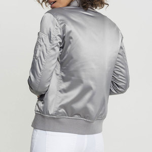 Wholesale New Design Style Winter Silk Bomber <b>Jacket</b> Custom Casual Style Autumn Wear Fashion Plain Bomber <b>Jackets</b> - Product Image 3