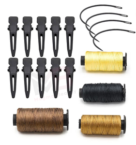 Kit d'outils de pose d'extensions capillaires en acier inoxydable de qualité chirurgicale, couleur noir mat, tendance, avec logo personnalisé - Product Image 4