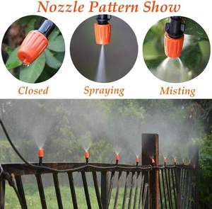 Boquillas de goteo de plástico para riego por nebulización con conector en T, emisores de pulverización ajustables para jardín, atomizadores de micro niebla - Product Image 5