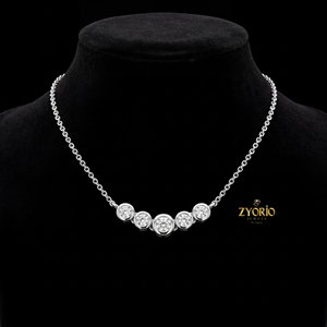 Collar con Colgante de Diamante Cultivado en Laboratorio con Engaste de Bisel, Cadena de Oro de Plata Esterlina 925, Collar Solitario para Mujer, Joyería Minimalista - Product Image 4