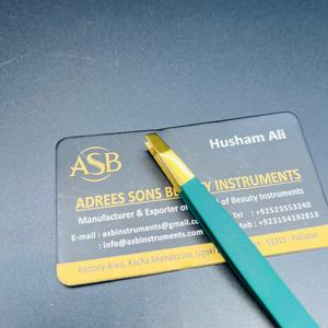 แหนบดึงขนคิ้วสีเขียวทองปลายเฉียง แหนบดึงขนบนใบหน้า สีเขียวทอง ปลายสแตนเลสสตีลสองสี แหนบเสริมความงาม - Product Image 6
