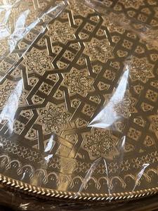 Luxury Modern Gold Plated Traditional Arabic <b>Tea</b> <b>Set</b> with Engraved Tray and Handle for Ramadan Decorative Serving Tray - Product Image 2