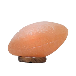Lámpara de Sal del Himalaya al por Mayor, Tallada a Mano, de Cristal Rosa, en Forma de Balón de Fútbol, de Pakistán, Luz de Mesa, Artesanía Natural - Product Image 1
