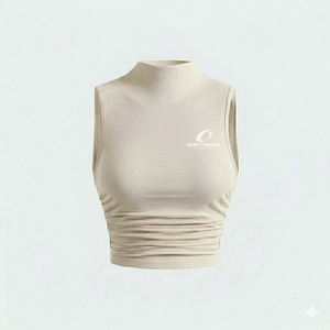 Tops Cortos de Mujer, Tipo Halter, Tejidos en Spandex/Poliéster, Ecológicos, Color Personalizado, Precio Económico, Sin Mangas, Casuales, Verano, Corte Regular - Product Image 6