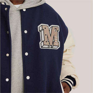 Veste universitaire personnalisée pour homme, veste de baseball, veste bomber, veste streetwear universitaire, fabricant OEM ODM en gros - Product Image 3