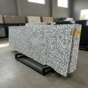Trending P White Leather Granite Natural <b>Stone</b> Slab Durable Textured Surface for Countertops Flooring Architectural Projects - Product Image 5