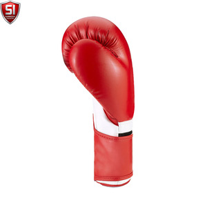 Gants de boxe SUMROOS SI en cuir noir et or avec sangle de poignet réglable, durables, protecteurs, confortables, équipement d'entraînement, design à lacets - Product Image 6