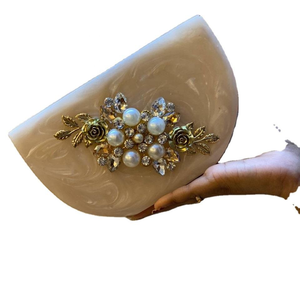 Handmade High Vintage Metal Clutch for Women Mid Century Trending Quality Hand Clutch Bag for Evening Bag Wedding <b>Bridal</b> Shower - Product Image 1