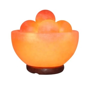 IMPEX PAKISTAN sculpté lampe au sel de l'Himalaya cristal naturel pierre de roche rose avec gradateur feu décoration de la maison de haute qualité - Product Image 4