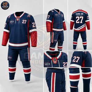 OEM ODM Service Durable Best Custom Sublimated Team Wear Breathable Athletic Apparel OEM ODM Service Ice Hockey Uniform Set - Product Image 6