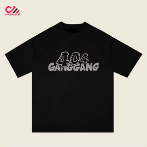Nouveau design respirant à séchage rapide, t-shirts décontractés à manches courtes pour hommes, haute qualité, lavage à l'acide avec logo imprimé, 100% coton - Product Image 2