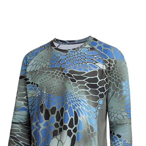Camisa de Pesca de Manga Larga con Estampado por Sublimación, Secado Rápido, UPF 50, Transpirable, Impermeable, Antibacteriana, 100% Poliéster, Logotipo Frontal - Product Image 3