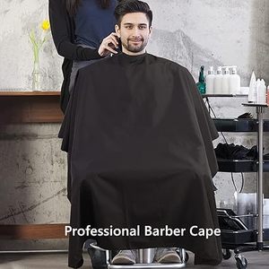 Cape de coiffure professionnelle en polyester écologique grande taille pour coupe de cheveux, coloration, maquillage et coiffage - Product Image 6
