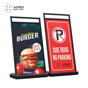 60x110 CM métal alliage d'aluminium affiche support sol extérieur signe support pour équipement publicitaire - Product Image 1
