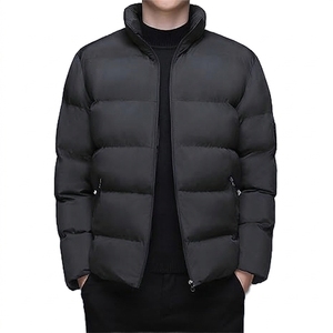 Wholesale <b>Men's</b> QFZ128 Plus Size <b>Velvet</b> Safari <b>Jacket</b> Large Lapel Fur Plush Trim PU Nylon Autumn Casual Outerwear - Product Image 4