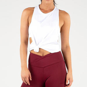 Dernier été athlétique hauts de sport pour femmes dames Gym entraînement Fitness débardeur gilet chaud tricoté tissu Runni - Product Image 3