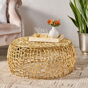 Mesa de Centro Moderna de Aluminio con Malla, Ecológica y Duradera, para Salas de Estar, Oficinas y Hoteles, con Precio al por Mayor - Product Image 1