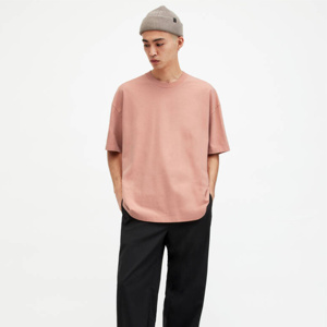 T-shirts pour hommes respirants à faible MOQ, qualité supérieure, décontractés, 100 % coton peigné, personnalisables, couleur unie, coupe oversize, best-seller - Product Image 1