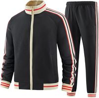 Setelan Training Pria Custom, Jaket Olahraga Bernapas, Celana Jogger Pinggang Elastis, Pakaian Tim