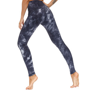 High Waist Tie Dye <b>Leggings</b> Full Length Stretch Knitted Sporty Women's Yoga Pants - Product Image 6