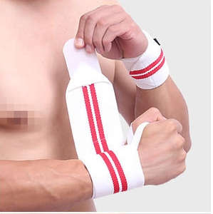 Sangle de poignet de musculation ajustable à boucle auto-agrippante, respirante, antidérapante, avec logo personnalisé, pour le sport et le fitness - Product Image 3