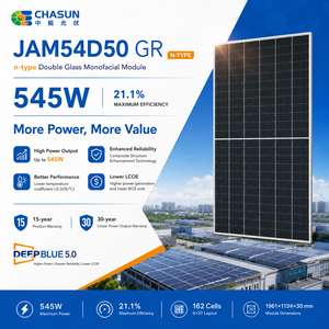 Panel <span class=keywords><strong>Solar</strong></span> <span class=keywords><strong>JA</strong></span> <span class=keywords><strong>Solar</strong></span> JAM54D50-<span class=keywords><strong>545</strong></span>/GR de 545W, Tipo N, Doble Vidrio, 24.5% de Eficiencia, Módulo Fotovoltaico de Alto Rendimiento para Techos Comerciales - Product Image 4