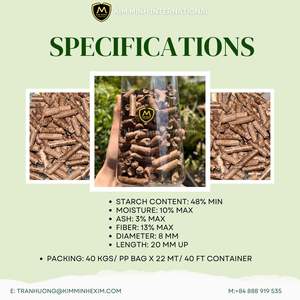 Pellets de Residuos de Tapioca de Alta Calidad para Alimentación Animal – Fuente de Energía Derivada de Yuca - Product Image 2