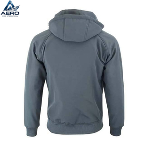 Sweat à capuche unisexe zippé coupe classique en molleton bouclette épais pour homme – Idéal pour l'automne - Product Image 3