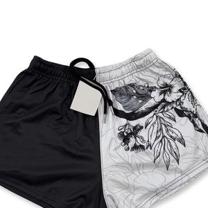 Pantalones cortos de yoga ajustados de cintura alta personalizados al por mayor para mujeres secado rápido transpirable 100% algodón ecológico - Product Image 3