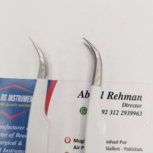Puntas de fibra blanca Pinzas para pestañas Etiqueta privada Empuñaduras de diamante personalizadas Pinzas para pestañas con punta de fibra de volumen recto - Product Image 6