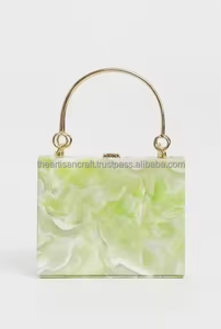 กระเป๋าถือคลัทช์เย็นทำจากเรซินไรน์สโตนสำหรับผู้หญิงแฟชั่นงานแฮนด์เมดคุณภาพสูงสีงานหัตถกรรมสั่งทำ - Product Image 2