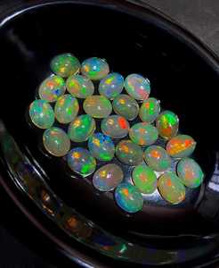 Lot de cabochons d'opale de feu éthiopienne, pierres précieuses naturelles de qualité supérieure, pierres polies de haute qualité pour la fabrication de bijoux, vente en gros - Product Image 6