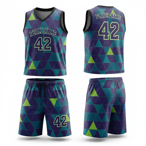 Venta al por Mayor de Fábrica, Uniformes de Baloncesto 2026, 100% Poliéster, Transpirables, Ligeros, Manga Corta, Diseño Profesional - Product Image 1