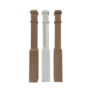 Boîte Newels Produit Longueur Boîte Newels avec Plusieurs Matériaux Bois Peuplier Conception Personnalisée Partie D'escalier Pour Escalier Bacony - Product Image 4