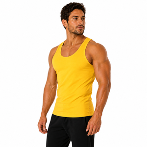 High Quality Men Bodybuilding Tank Top Sleeveless Workout <b>Stringer</b> <b>Vest</b> Dark Tone Fitness Top Custom Men Gym Tank Top - Product Image 5