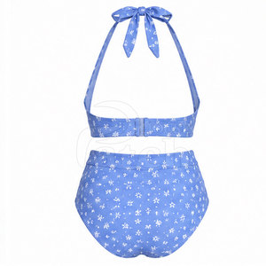 Ensemble bikini femme personnalisé, maillot de bain deux pièces, bas taille moyenne, haut tendance, collection de plage et de piscine pour l'été - Product Image 2