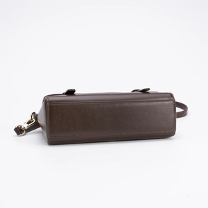 Genuine Leather Crossbody <b>Bag</b> With Multiple Zip Pockets Anti-Theft Design Single Strap <b>Black</b> Minimalist Style - Product Image 6