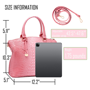 Bolso de Cuero Profesional con Estampado de Cocodrilo, Resistente al Agua, Cierre de Botón Ajustable, Personalizable, Fabricación ODM - Product Image 4