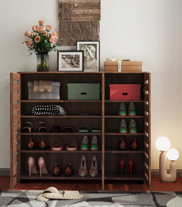 Porte-bagages en bois massif de qualité supérieure avec étagère à chaussures pour la maison et l'hôtel, meuble de rangement pour chaussures pour l'entrée de la maison - Product Image 2